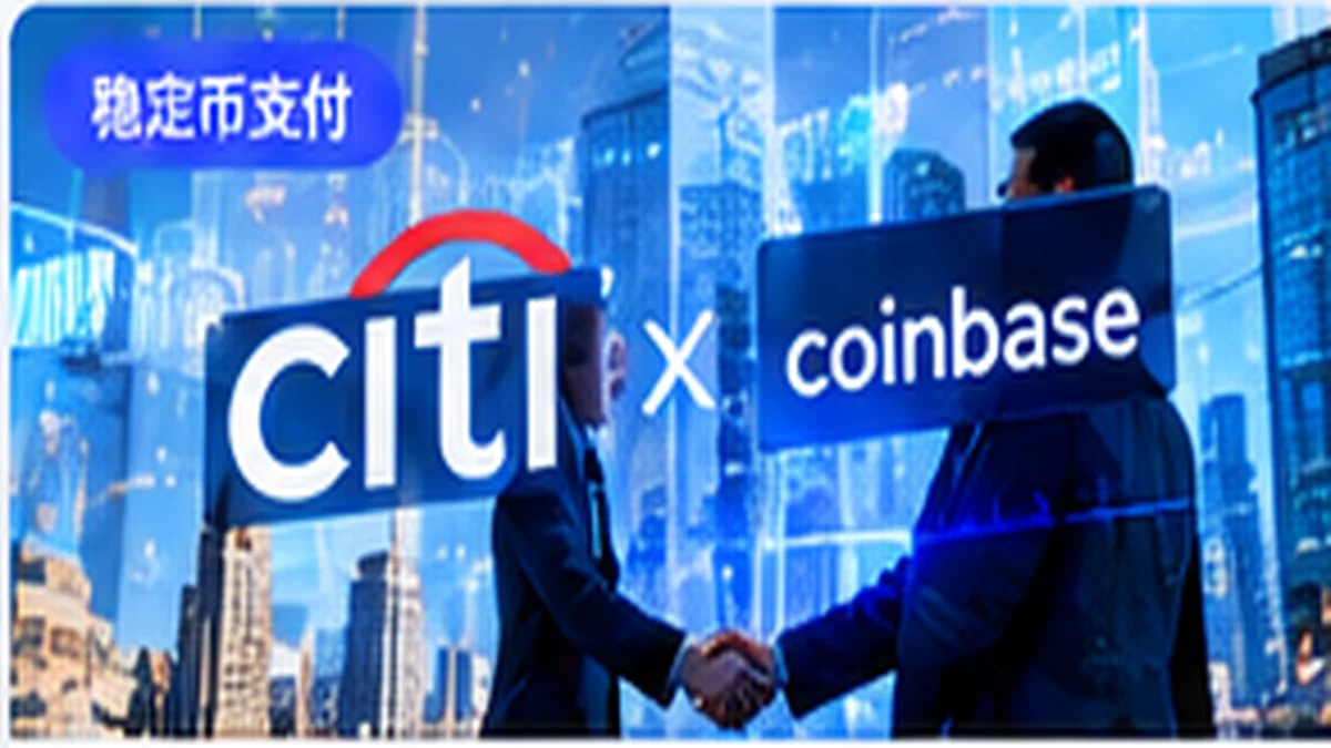 Citi 与 Coinbase 扩大稳定币支付合作,企业为什么开始接入链上支付?封面图